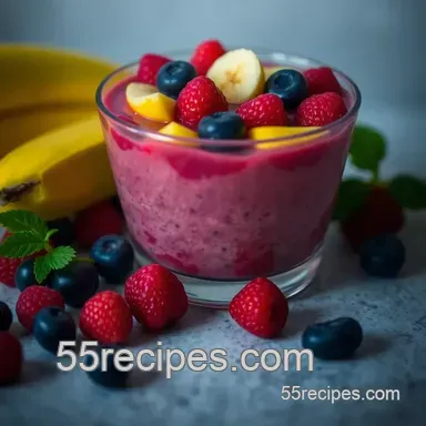 Chilled Berry Bliss – A Frozen Fruit Cup Recipe presentation