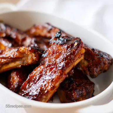 Boneless Spare Ribs: Tender and Sticky Recipe Card