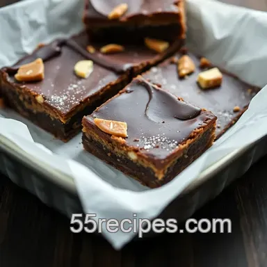 Chocolate and Toffee Delight Bars presentation