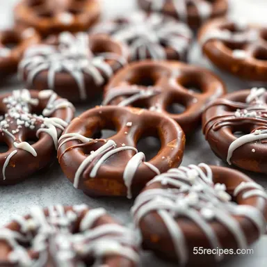 Chocolate Covered Pretzels: Easy, Sweet & Salty Treat! Recipe Card