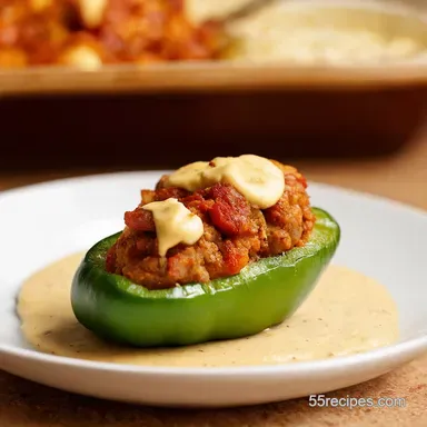 Chorizo Stuffed Banana Pepper Recipes with Aioli Recipe Card