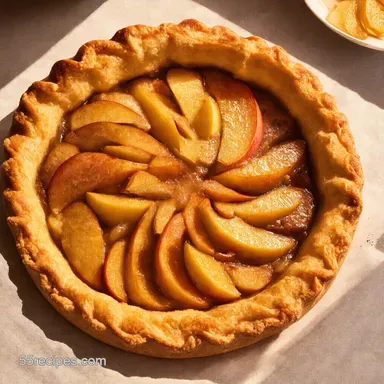 Classic Apple Tart Recipe Tarte aux Pommes Made Easy Recipe Card