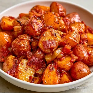 German Potato Salad with Bacon Recipe Card