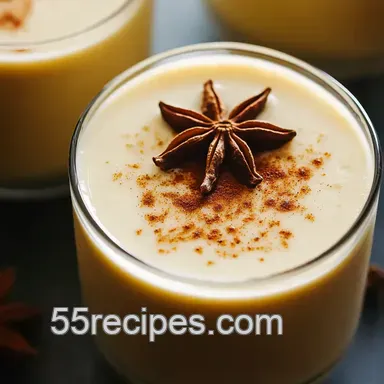 Classic Homemade Eggnog presentation