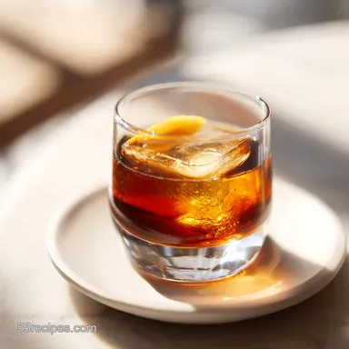 Rusty Nail Cocktail with Scotch and Drambuie in 3 Minutes Recipe Card