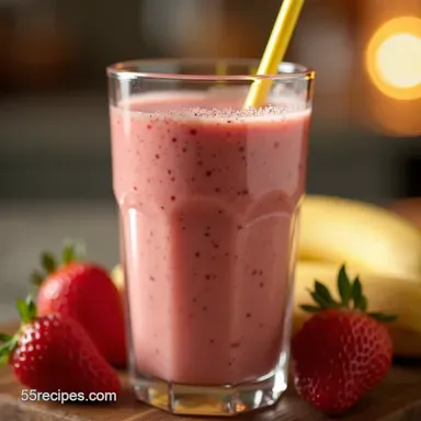The Ultimate 5Minute Sunshine Sipper Strawberry Banana Smoothie Recipe Card