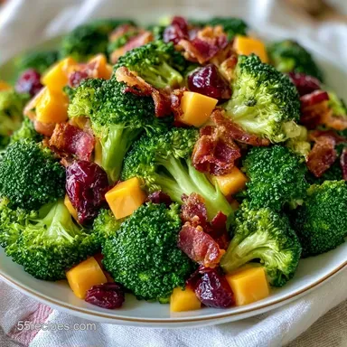 Cold Broccoli Salad Side Dish: Creamy