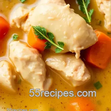 Comforting Chicken Soup: A Warm Bowl in Just 1.5 Hours presentation