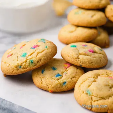Confetti Cake Cookies Recipe Celebration in Every Bite Recipe Card
