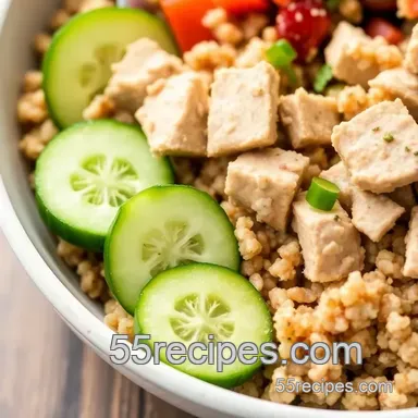 Ultimate Savory Tuna Quinoa Bowl in 35 Min: Easy and Delicious! Recipe Card