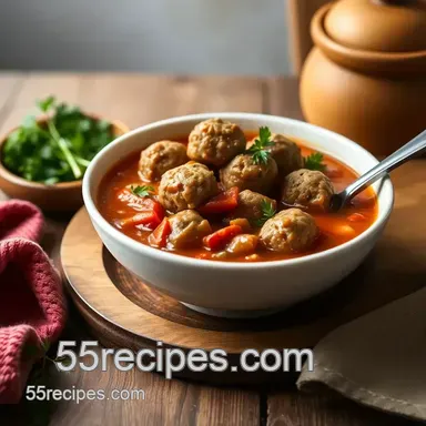 How to Cook Hearty Minestrone Soup with Meatballs: A Cozy Favorite Recipe Card