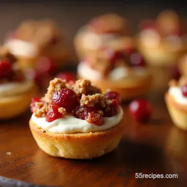 Cranberry Brie Bites Easy Thanksgiving Appetizers Recipe Card
