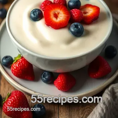 Creamy Almond Milk Pudding presentation