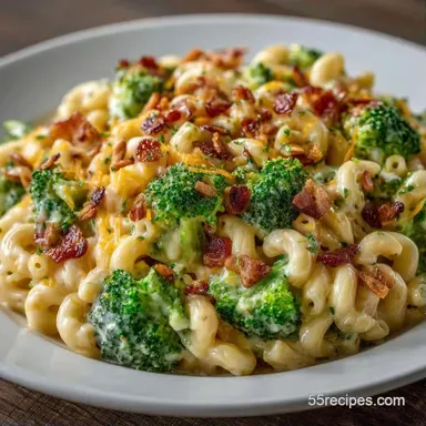 Creamy Broccoli Macaroni Salad for 6 Recipe Card