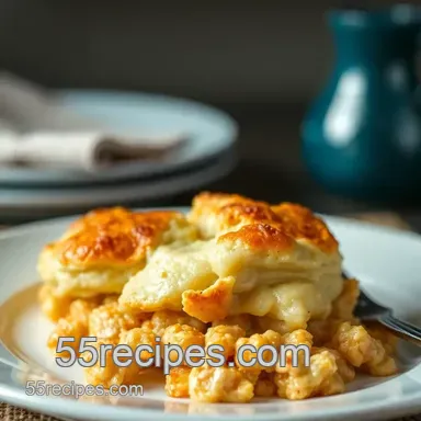 Chicken Casserole Recipes: Creamy Biscuit Southern Comfort Recipe Card