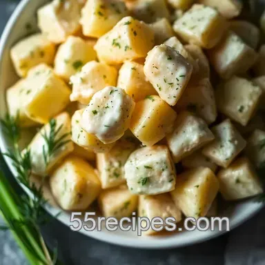 Easy Creamy Dill Potato Salad with Dried Dill - Perfect for Picnics! Recipe Card