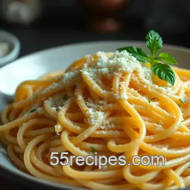 Creamy Carba Nada Pasta: Guilt-Free Garlic Parmesan!