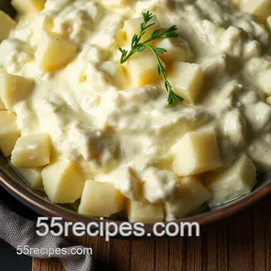 My Grandmother's Easy Skordalia Recipe: A Creamy Greek Delight Recipe Card