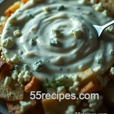 My Favorite Creamy Steakhouse Blue Cheese Dressing Recipe Recipe Card