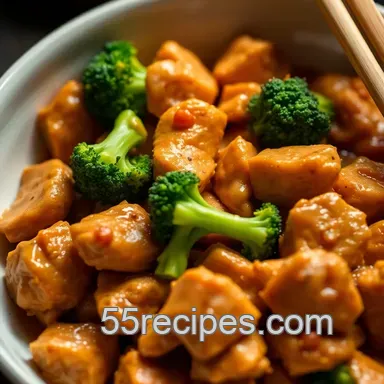 Easy & Juicy Thai-Inspired Peanut Butter Chicken Stir Fry: Your New Family Favorite Recipe Card