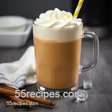 Creamy Vanilla Frappuccino Delight presentation