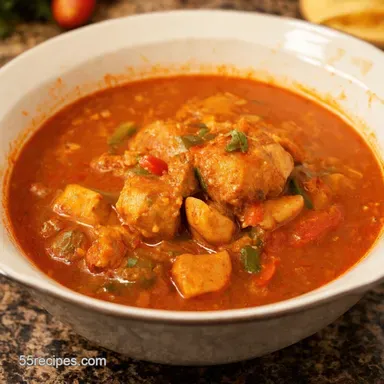Creole Chicken Gumbo Recipe A Taste of Louisiana Recipe Card