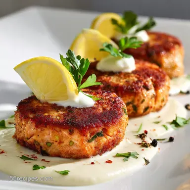 Canned Salmon Recipes: Ultra-Crispy Fishcakes with Lemon Cr&egrave;me Fra&icirc;che