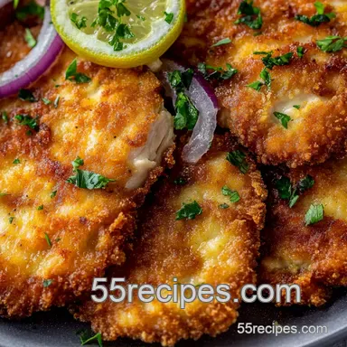 Crispy Chicken Schnitzel: A Weeknight Winner! presentation