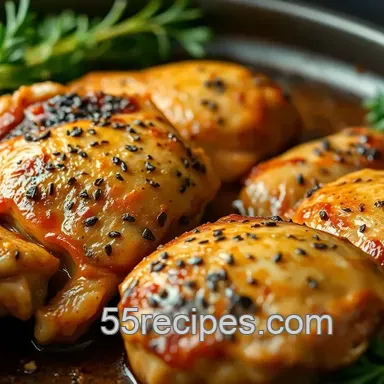 Juicy chicken thighs in oven: Crispy Herb & Garlic Recipe