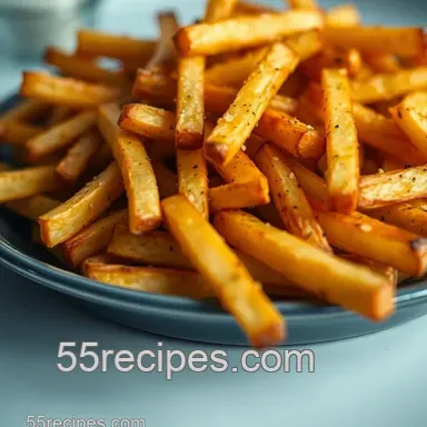 Easy & Crispy Oven Baked French Fries: A Family Favorite Recipe Recipe Card