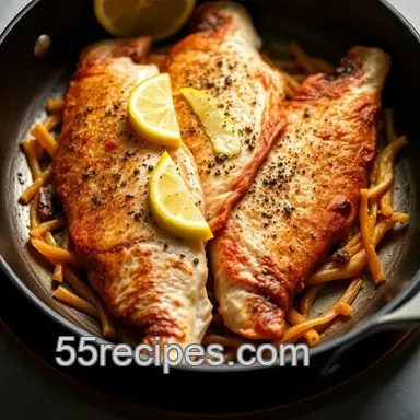 Easy & Crispy Pan Fried Trout Recipe with Lemon Herb Butter Recipe Card