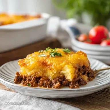 Taco Casserole with Potatoes: 50 Minute Crispy Roasted Recipe Recipe Card