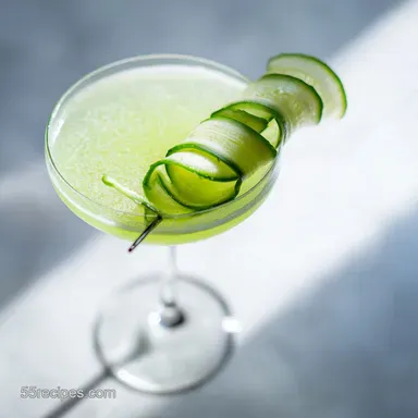 Cucumber Martini Recipe in 5 Minutes Recipe Card