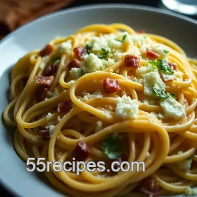 How to Make the Ultimate Creamy Carbonara: Opposite of Paleo! Recipe Card