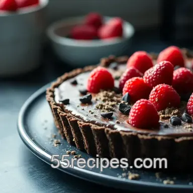 Easy Decadent Dairy-Free Chocolate Raspberry Tart Recipe