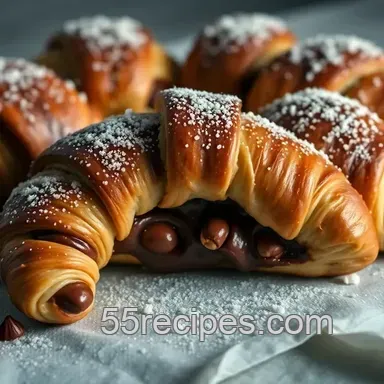 Decadent Nutella Croissants: A Chocolate Hazelnut Delight