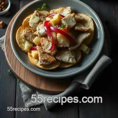 Delicious Matjesbrötchen: An Easy Open-Faced Sandwich Recipe presentation