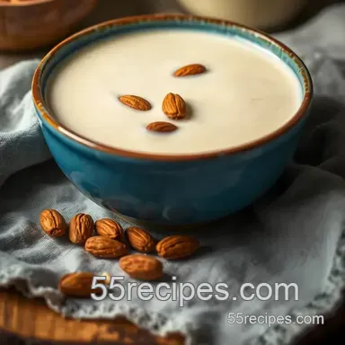 Deliciously Creamy Almond and Cashew Milk presentation