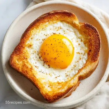 Egg in the Hole Recipe: 12-Minute Pan-Seared Brioche Classic Recipe Card