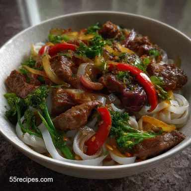 Flat Rice Noodles: Wok-Seared Flavor