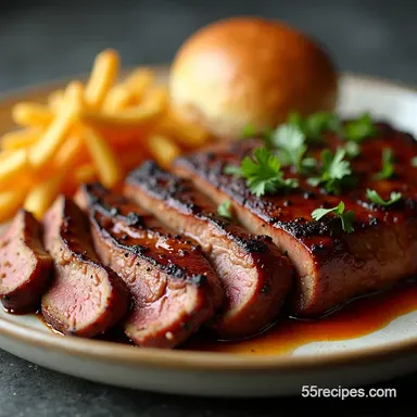 OvenSmoked brisket flat Texas BBQ Easy Recipe