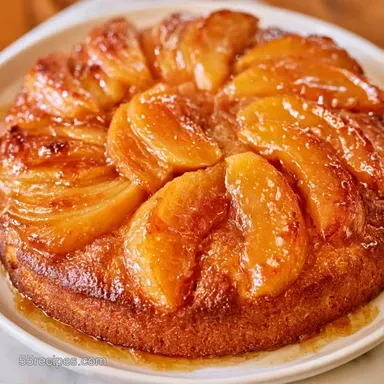 German Apple Sour Cream Cake for 12 Recipe Card