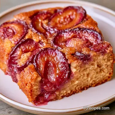 German Plum Sheet Cake with Greek Yogurt
