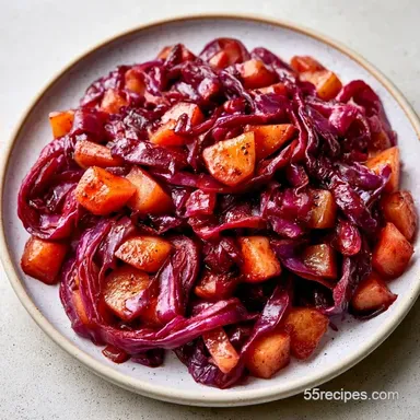 German Red Cabbage with Tart Apples