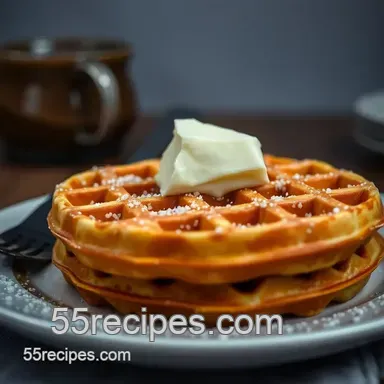Easy Golden Joy Waffles: A Classic Waffle Recipe for Happy Mornings Recipe Card