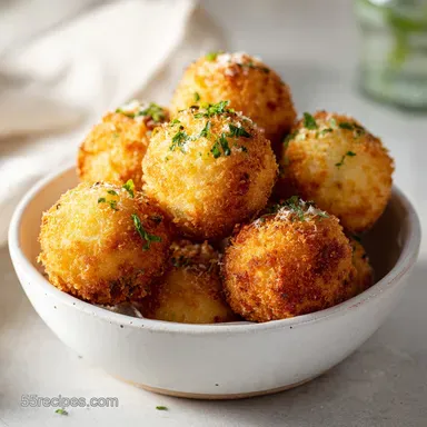 Risotto Balls Recipe: Crispy Bites in 1h 35min Recipe Card