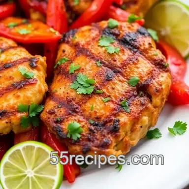 Easy & Juicy Grill Chicken with Roasted Peppers in 40 Min: My Fail-Proof Herb Glazed Method Recipe Card