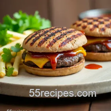 How to Make Ultimate Grilled Cheeseburgers with Tangy Sauce - Deliciously Easy! Recipe Card