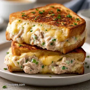 Healthy Tuna Melt Sandwich in 15 Minutes Recipe Card