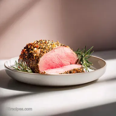 Top Round Roast: Herb-Crusted Perfectly Pink Medium-Rare